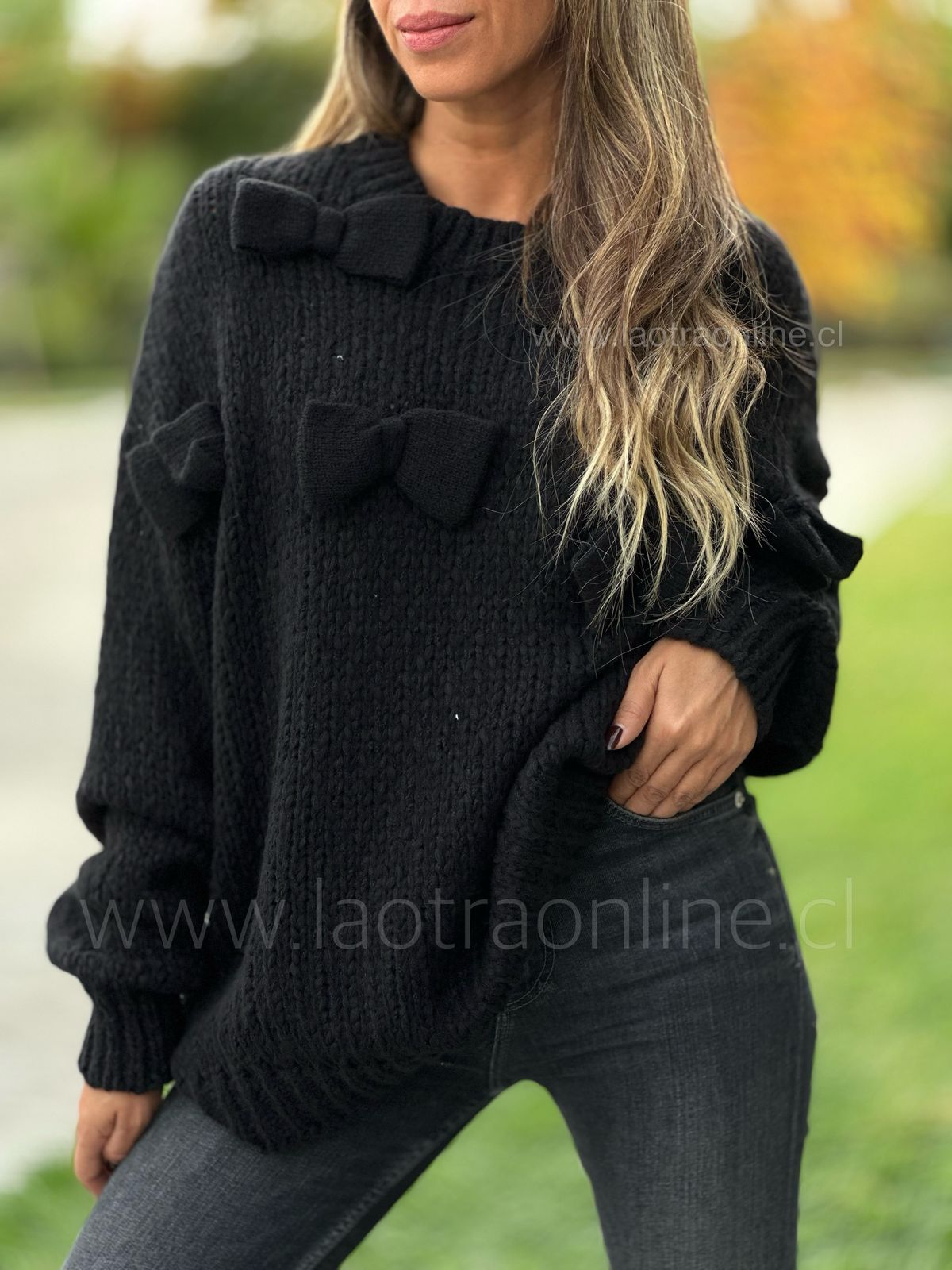 Sweater Punta cana negro