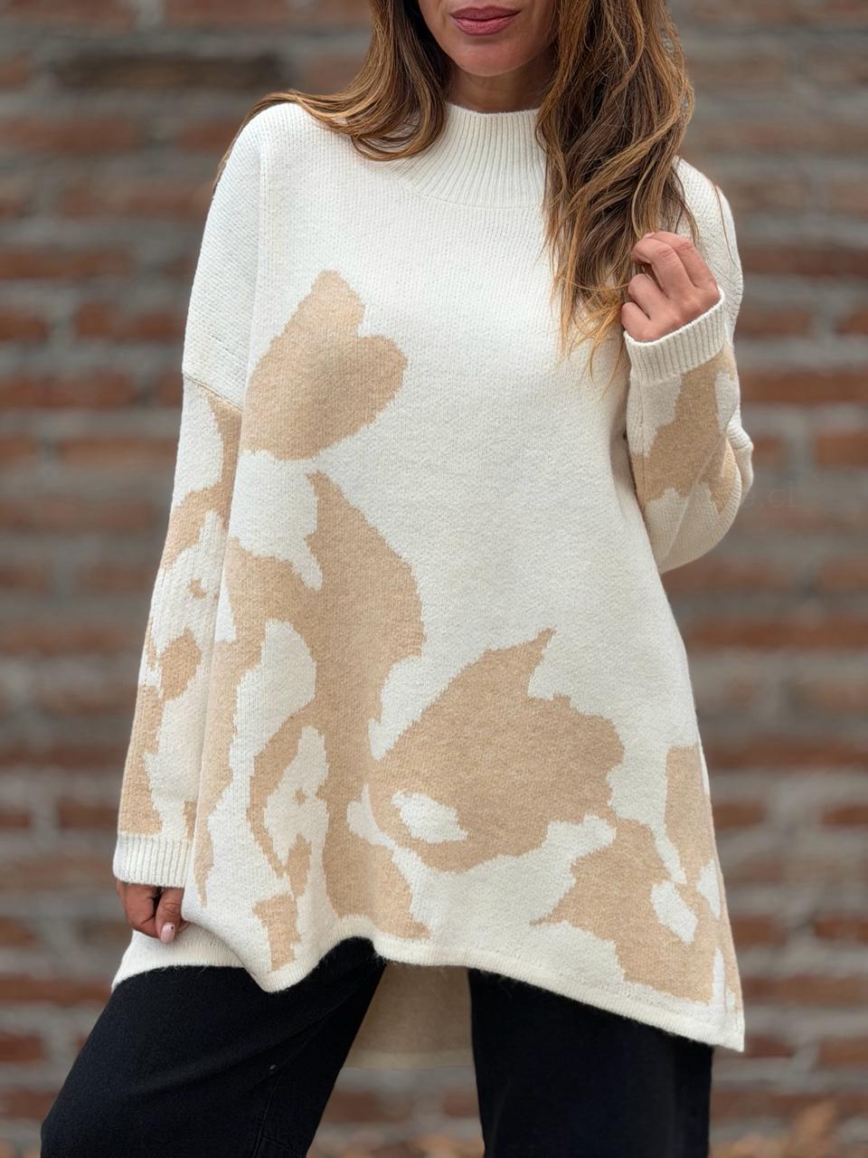 Oversize Flower beige