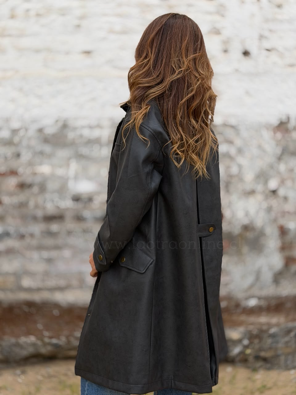 Impermeable Alaska negro/gris