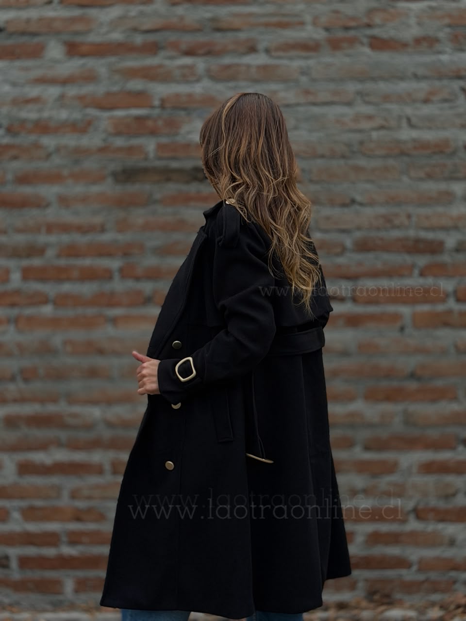 Abrigo New Reina negro
