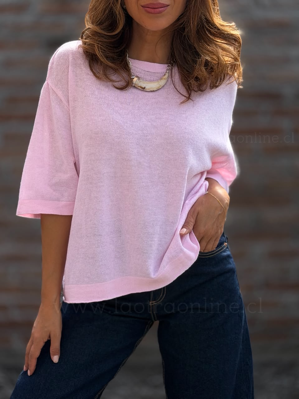 Polera Hilo Saint rosa