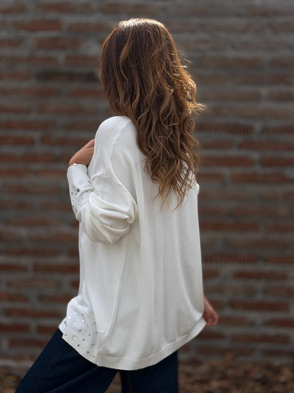 Sweater Glam blanco