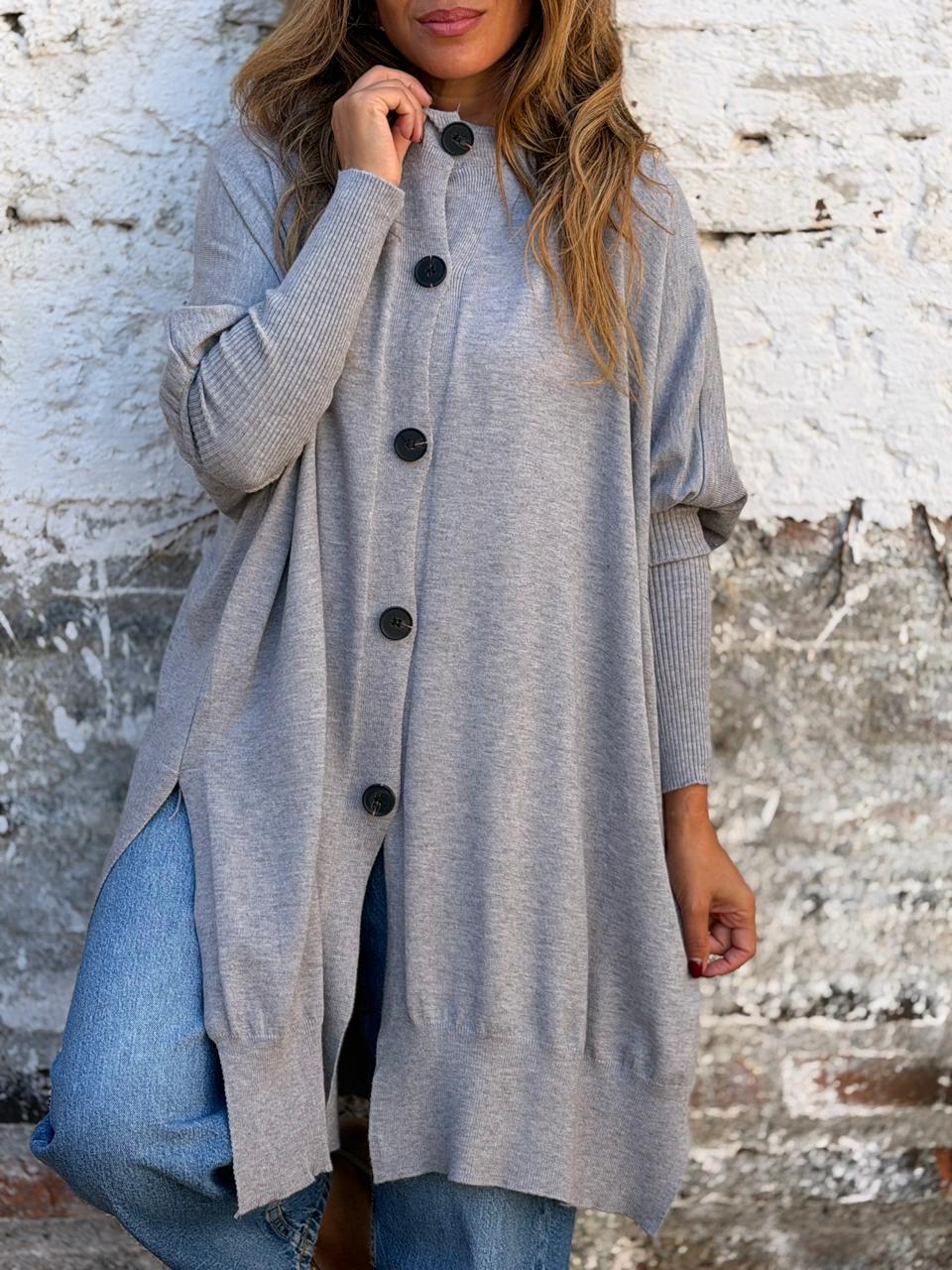 Sweater/Chaleco Reversible gris