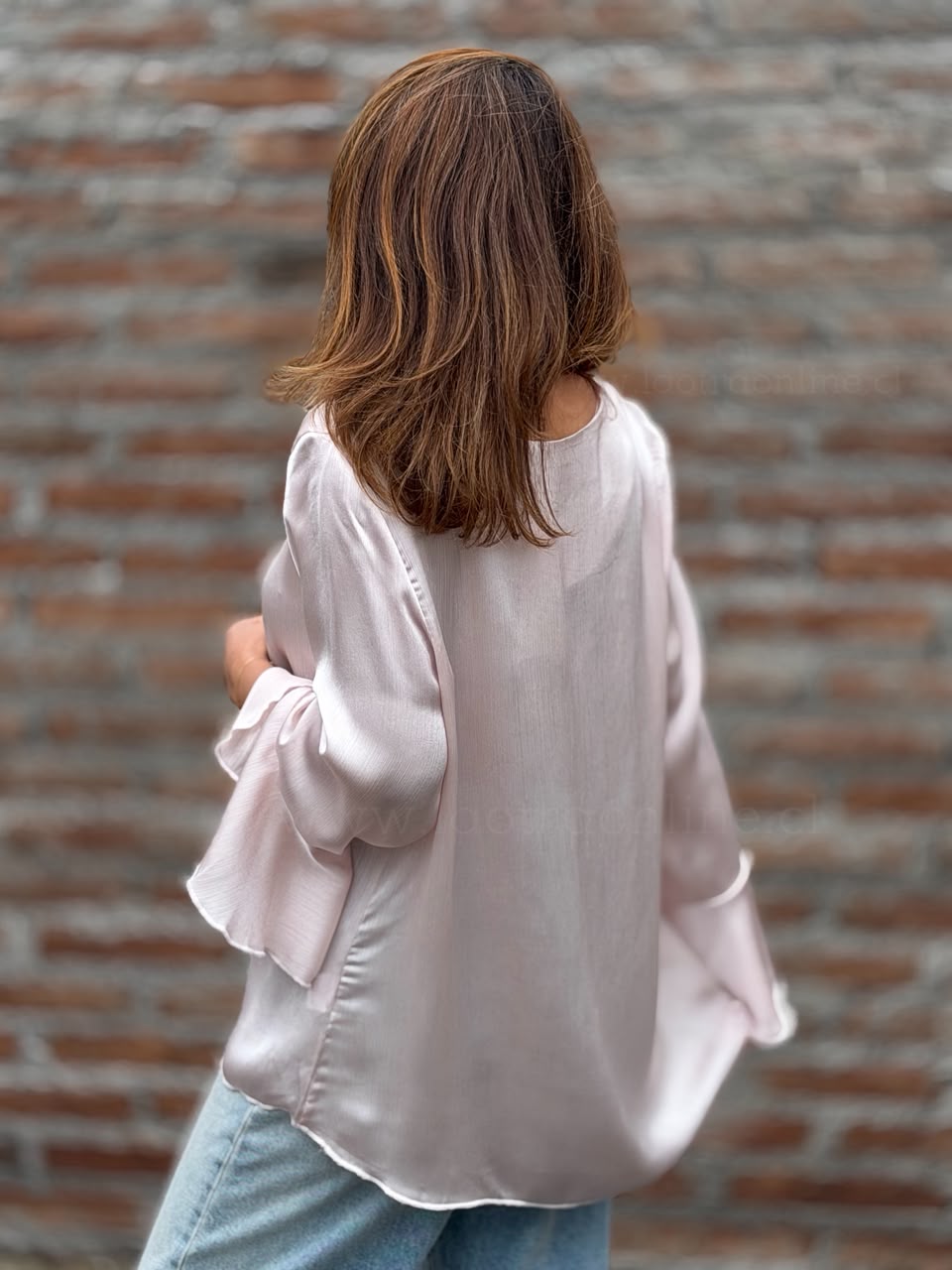 Blusón Oxford rosa