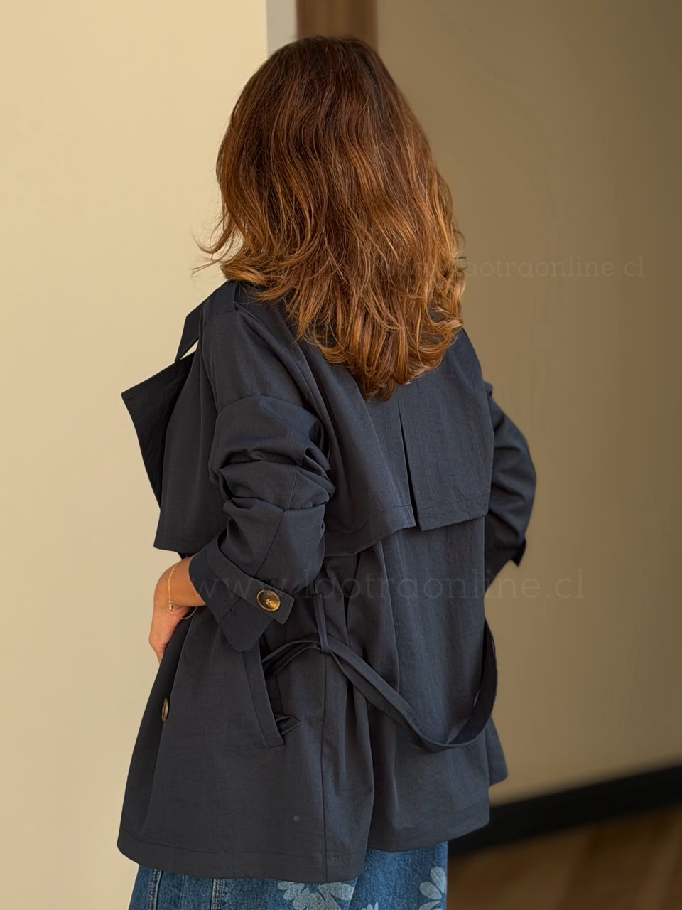 Trench Verano azul marino