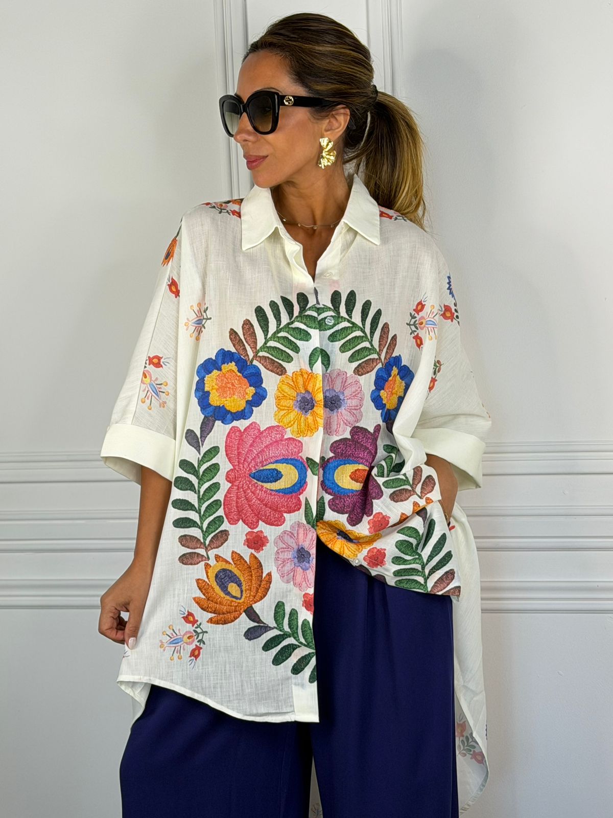 Blusa Mónaco blanco