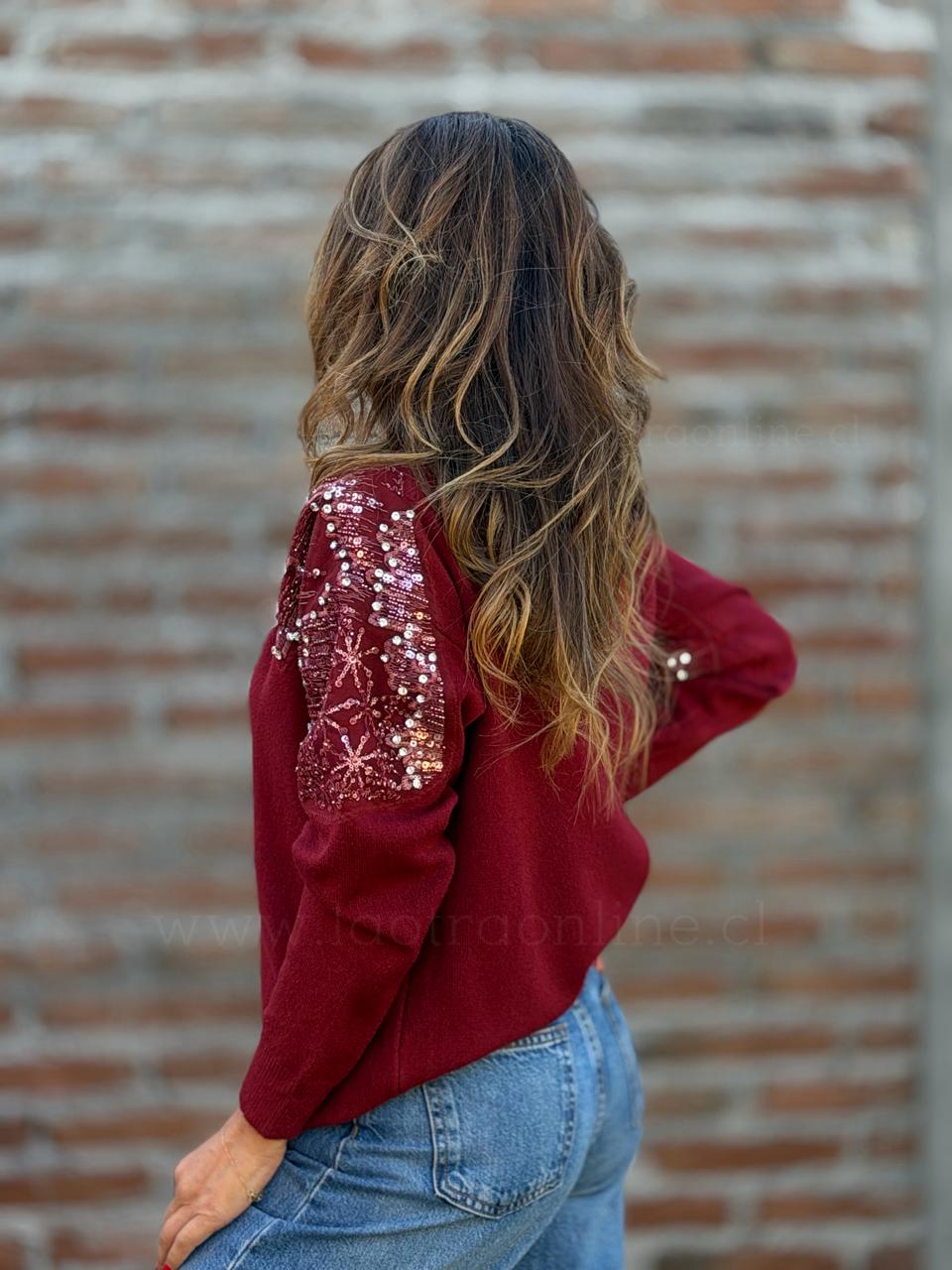 Sweater Mostacillas rojo