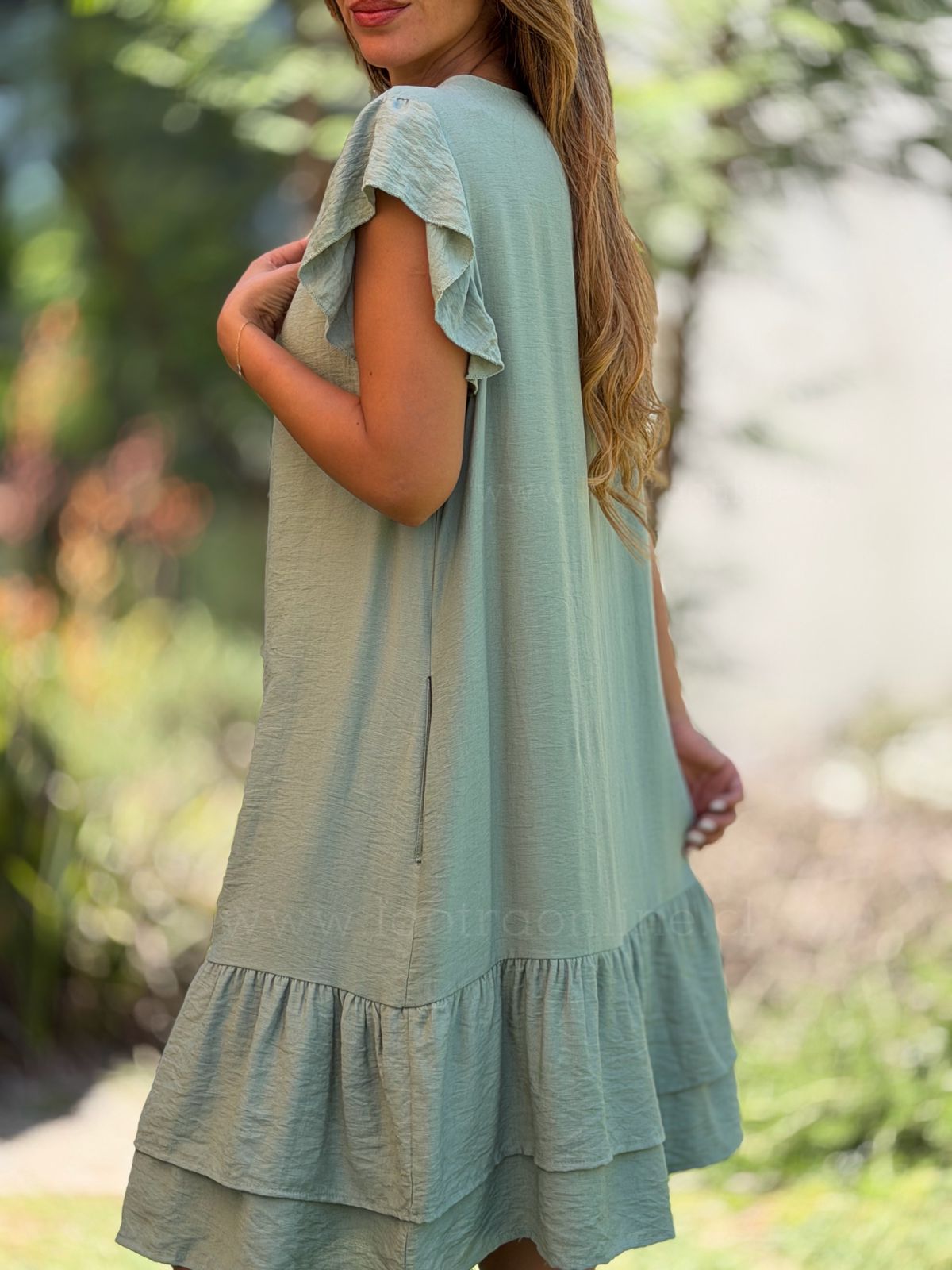 Vestido Vuelitos verde