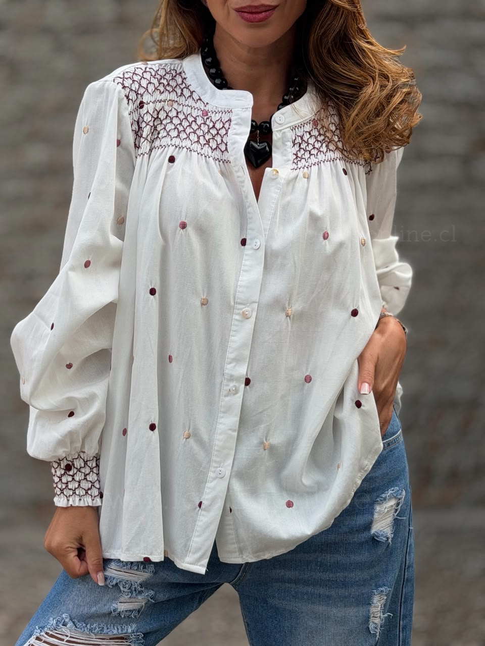 Blusa Eleanor blanca