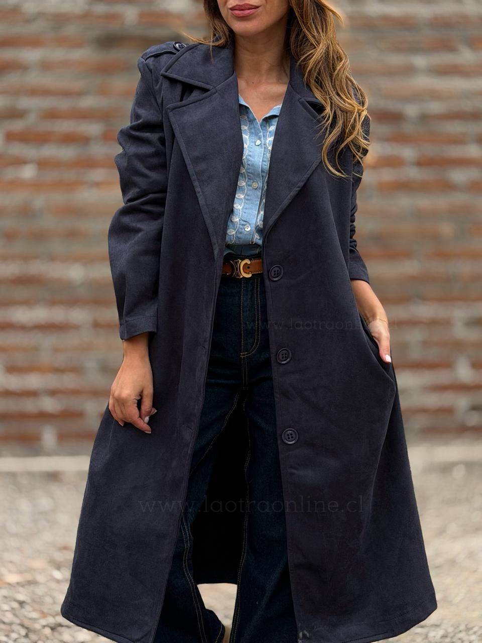 Trench Gamucina Italiano azul