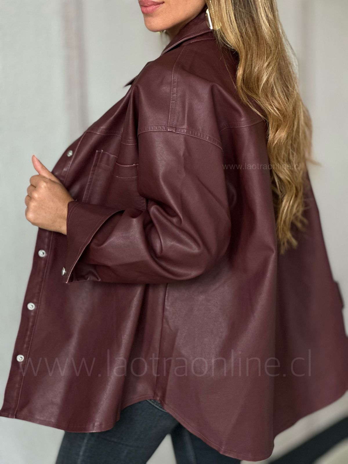 Sobrecamisa Holanda cherry