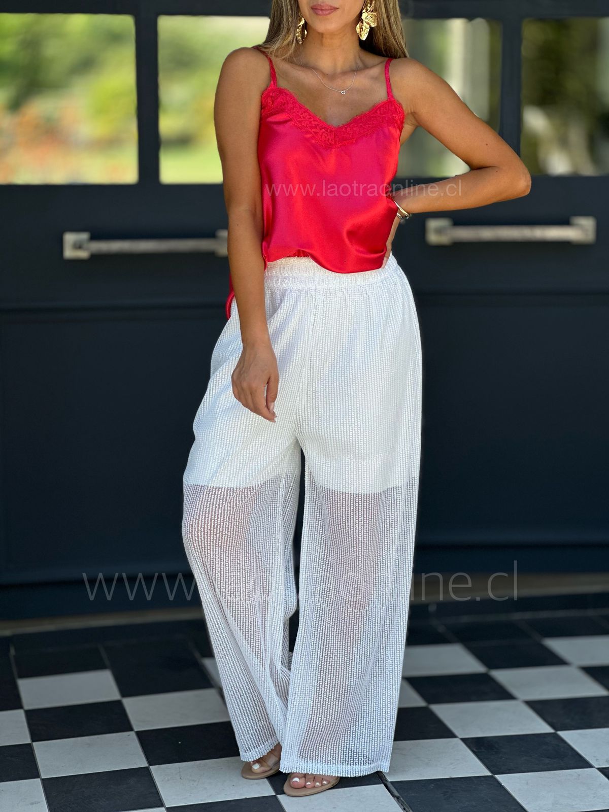 Pantalón Party blanco