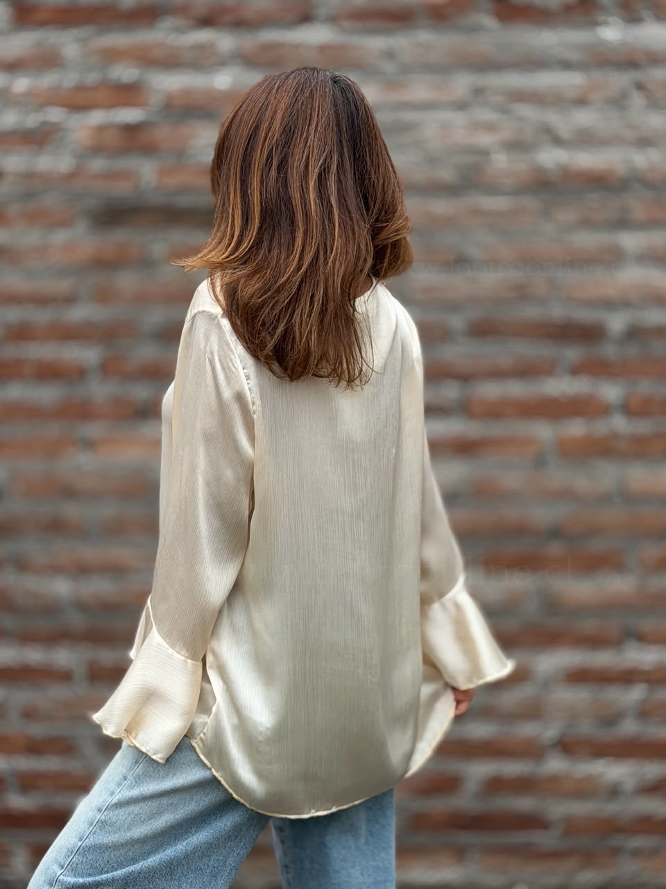 Blusón Oxford perla