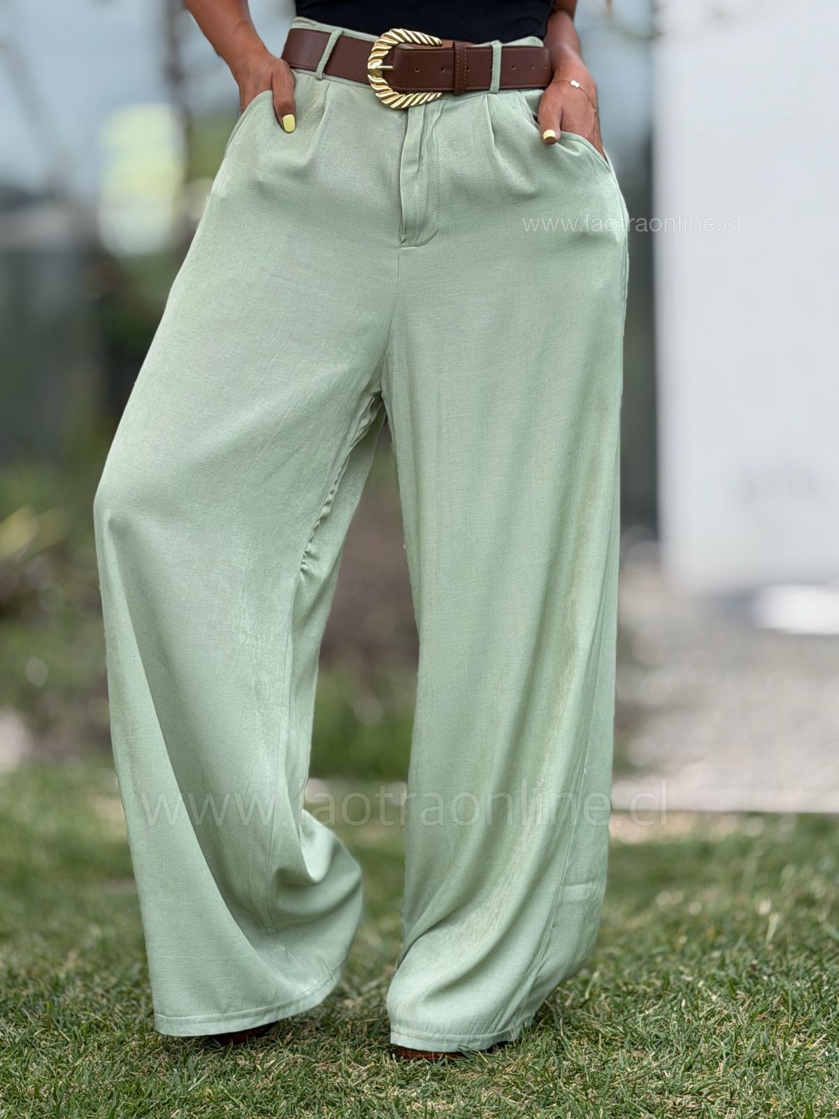 Pantalón Jersey verde