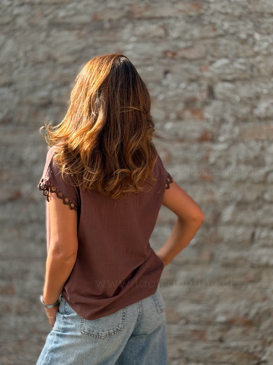 Blusa Rosario marrón
