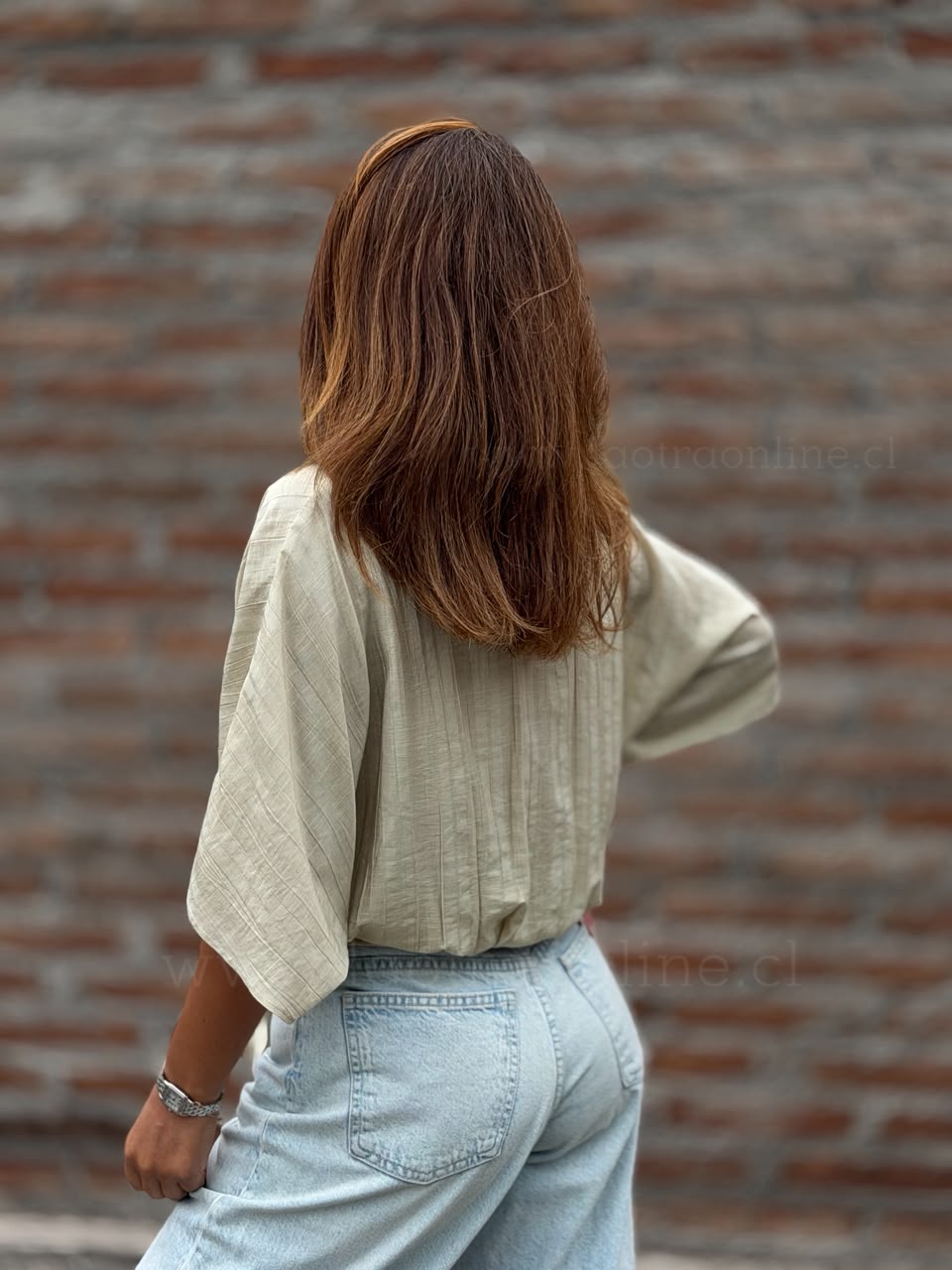 Blusa New nudo beige