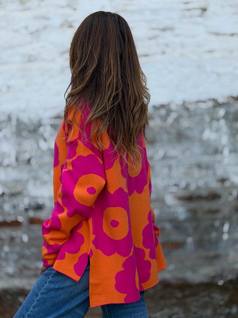 Sweater Jazmín fucsia