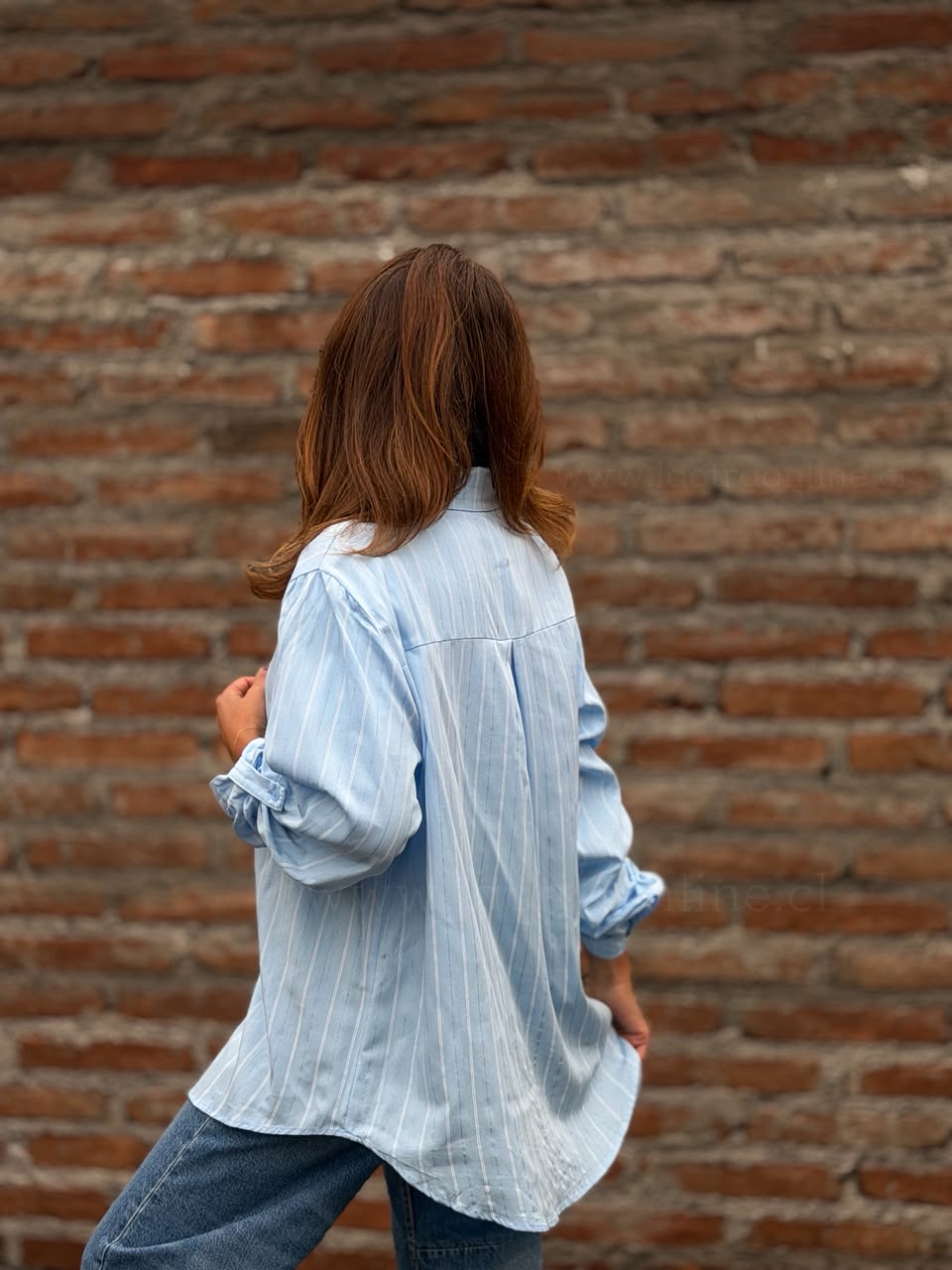 Blusa Birmingham celeste