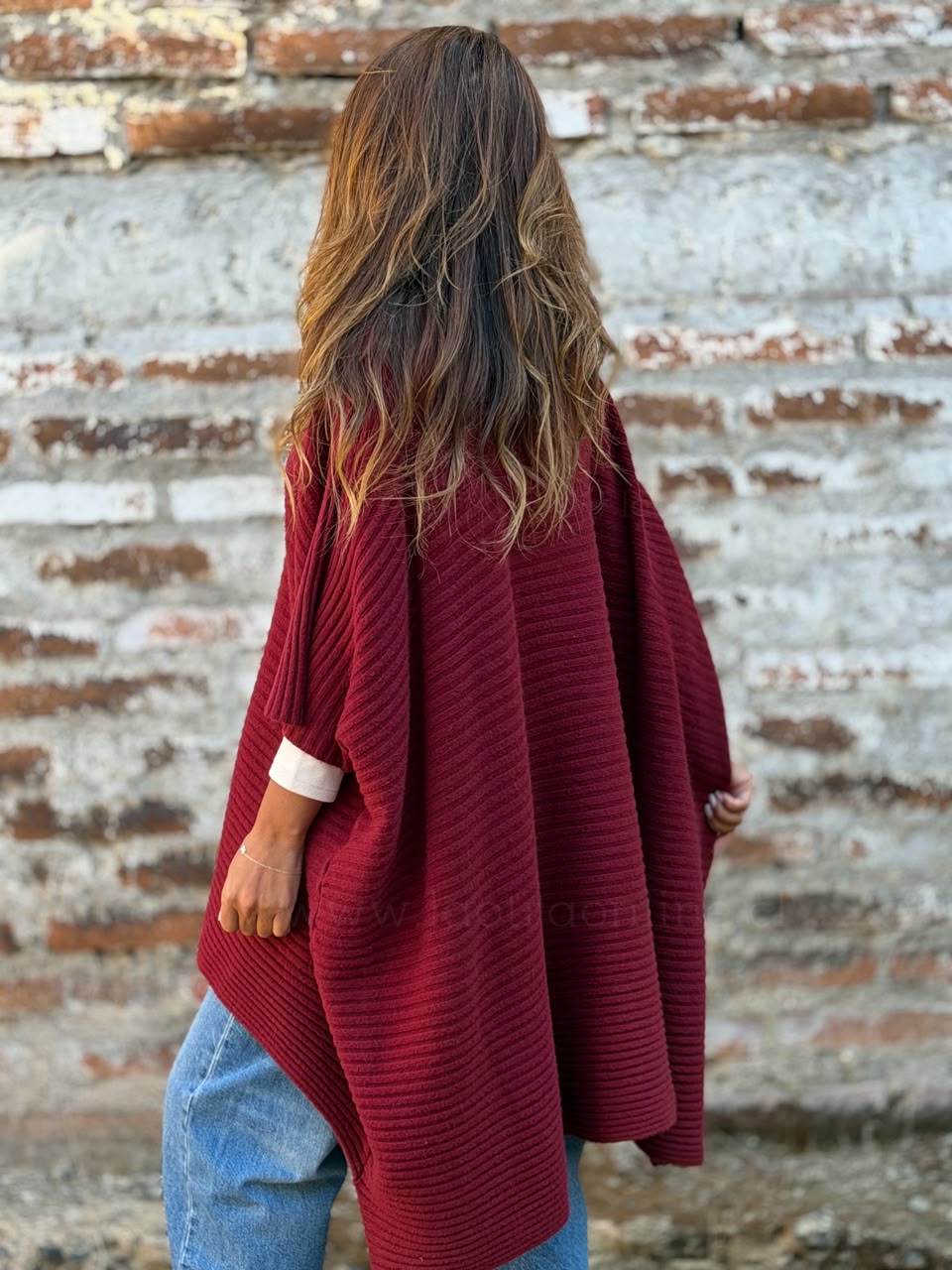 Sweater/Oversize Aveiro cherry