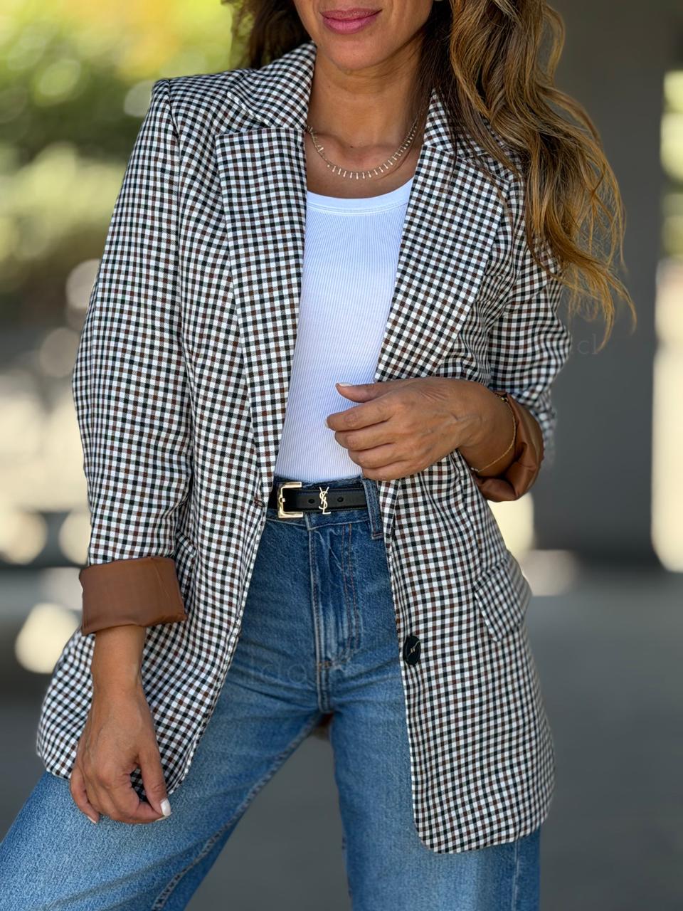 Blazer Cuadros toffe