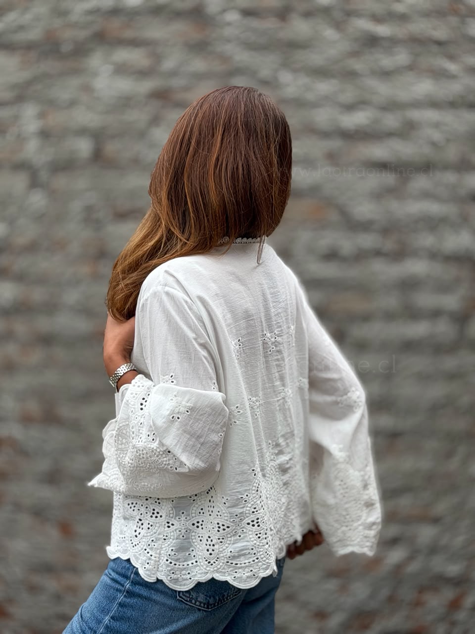 Blusita Broderie blanco