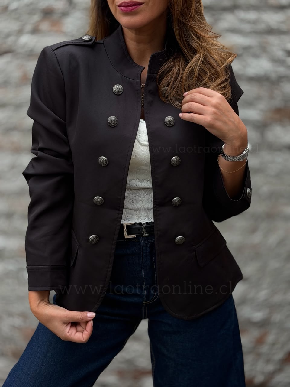 Blazer Napoleón negro