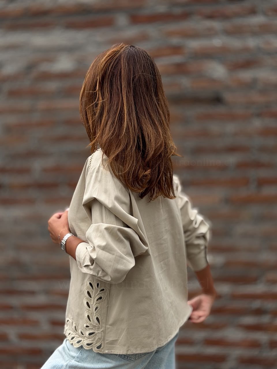 Chaqueta Griega caramelo