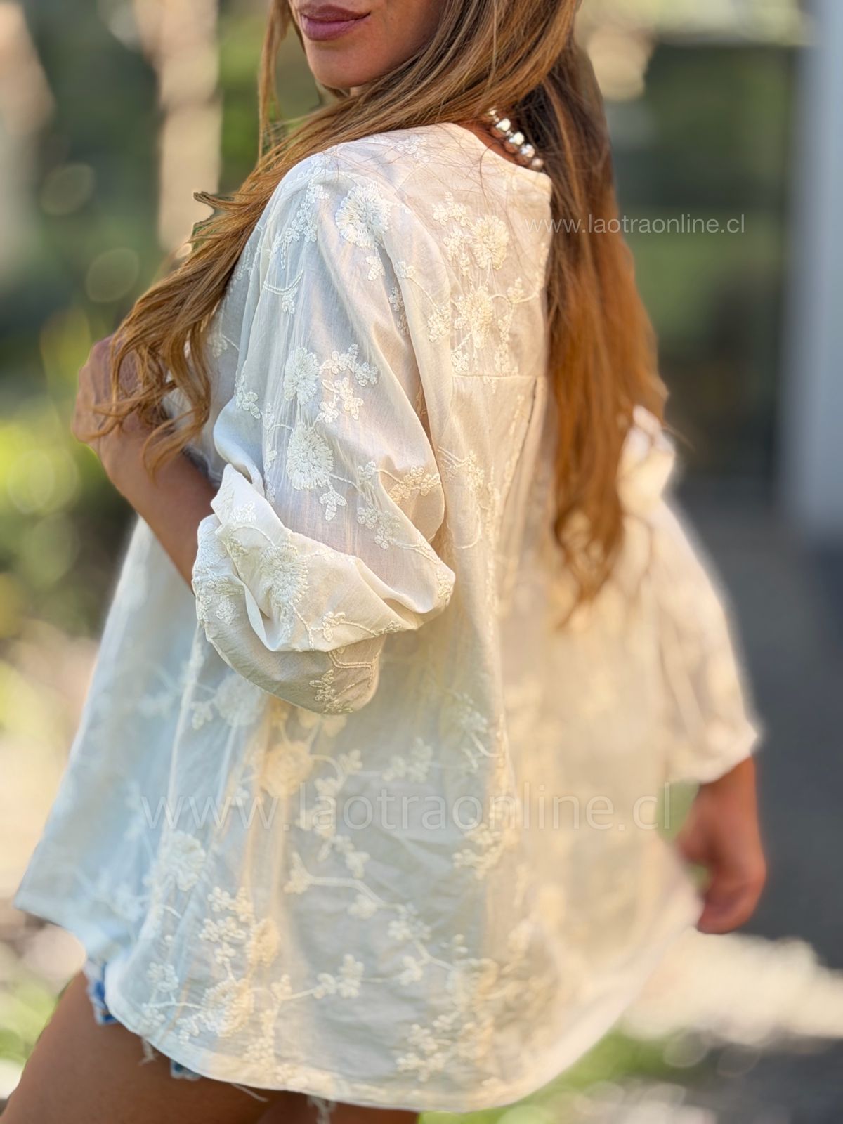 Blusa Celine mantequilla
