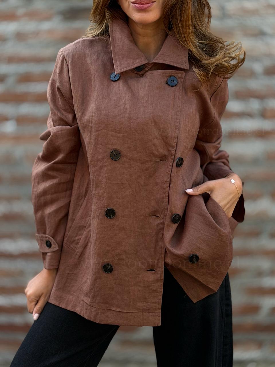Trench Lino toffe