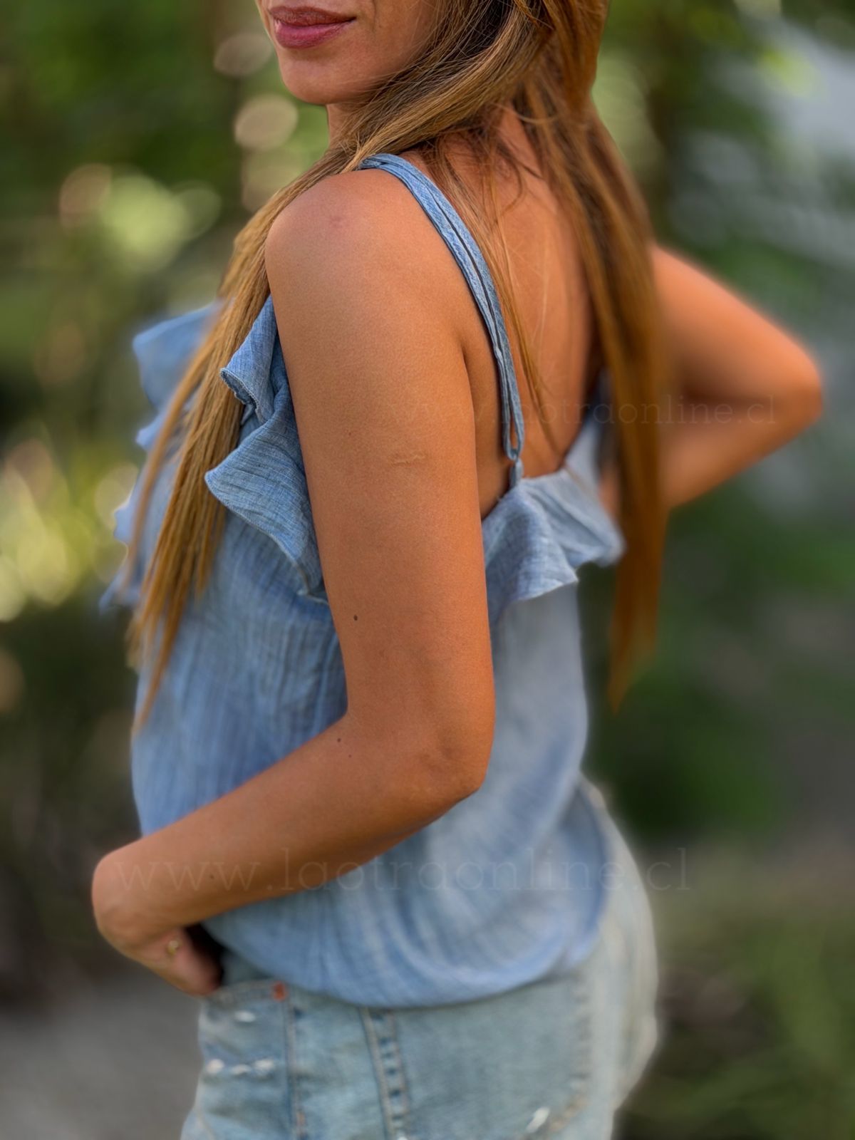 Polera Vuelitos cielo