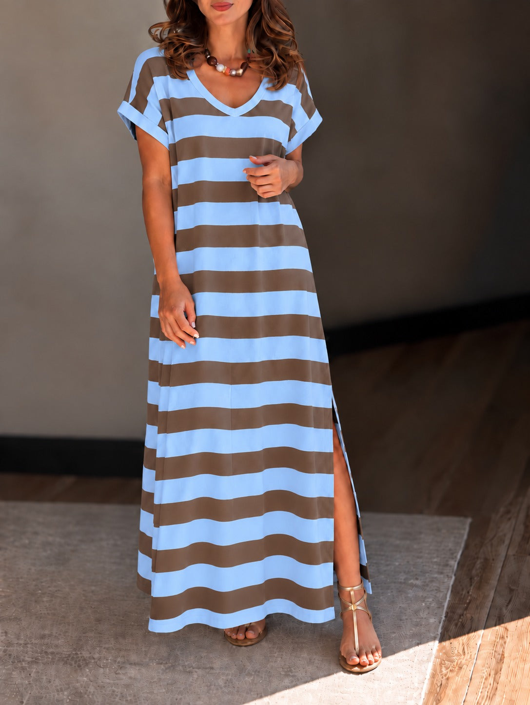 Vestido Rayas jacinto