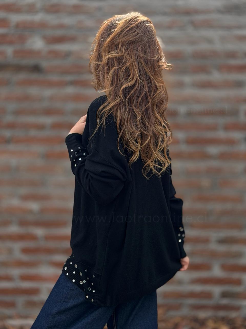 Sweater Glam negro