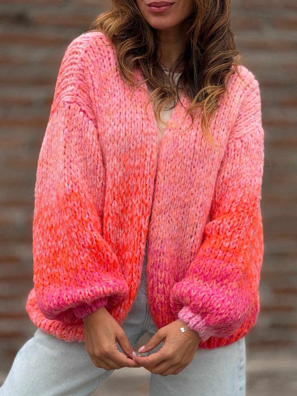 Chaleco Candelaria rosa