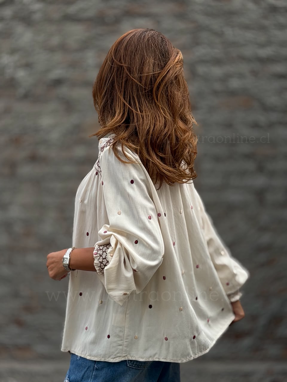 Blusa Eleanor beige