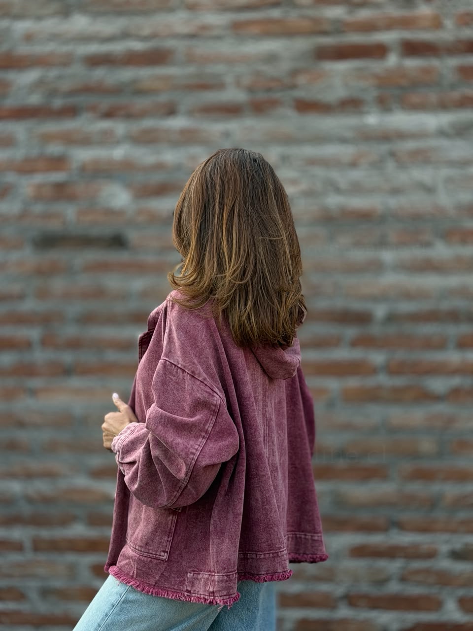 Chaqueta New Denim cherry