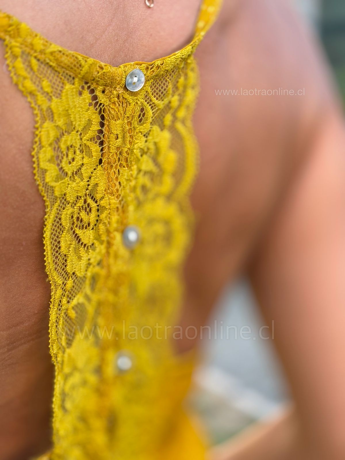 Lencero Encaje amarillo