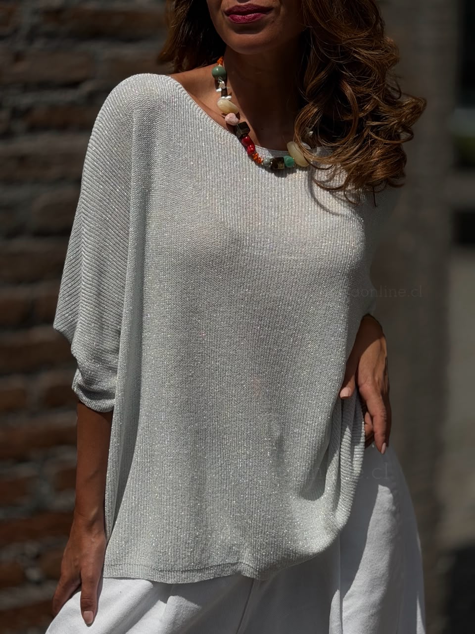 Sweater glamour plata