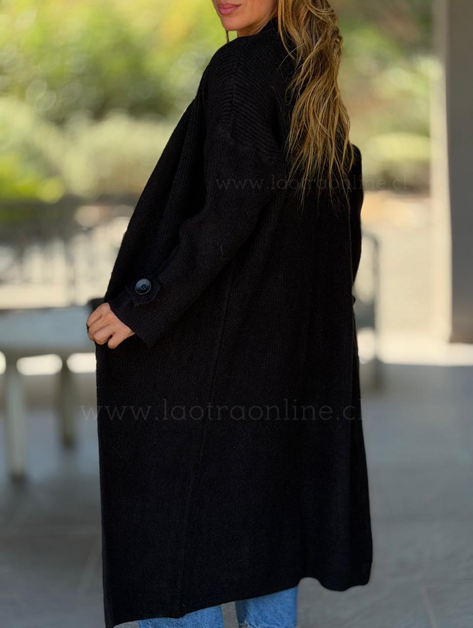 Maxi Cárdigan Sophie negro