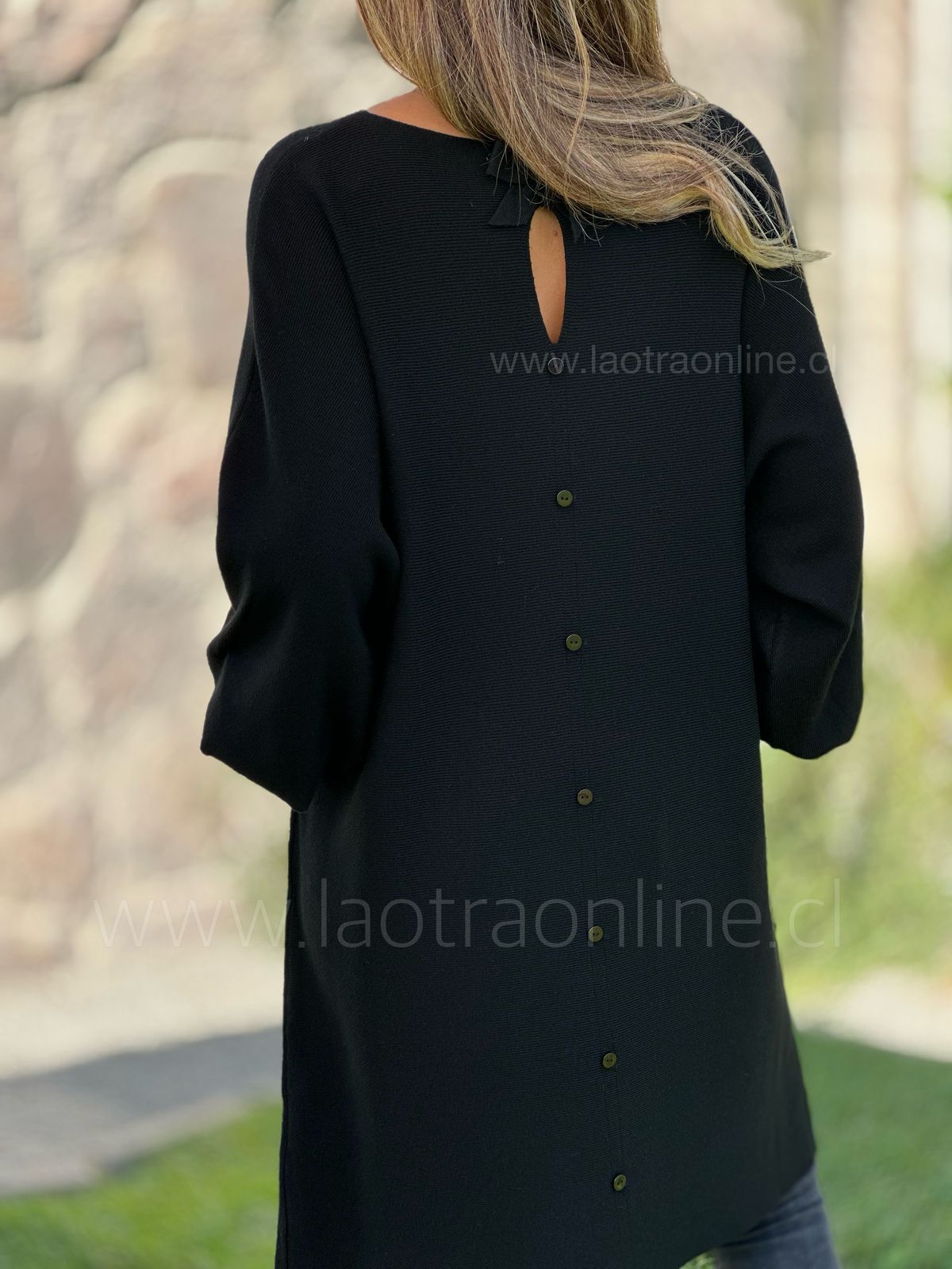 Sweater/vestido Bombay negro