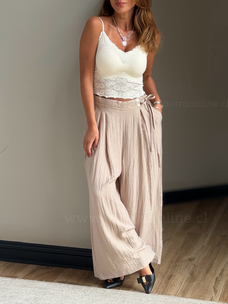 Pantalón Niza beige