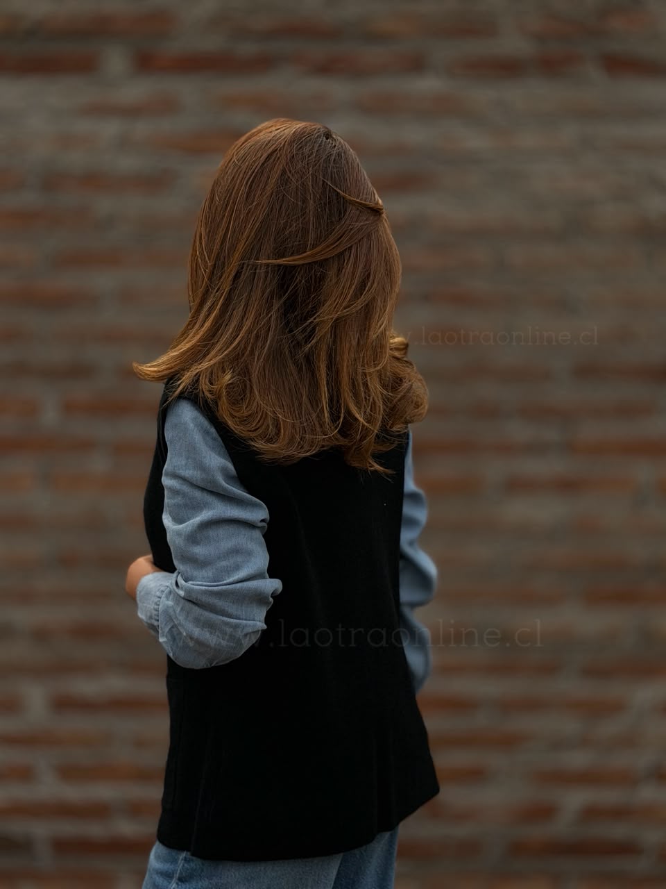 Sin mangas botones Golden negro