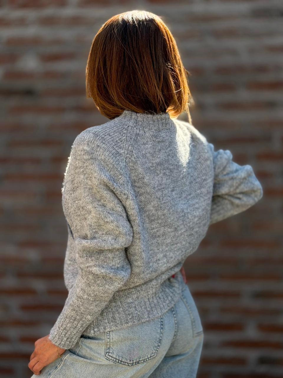 Sweater París Coquette gris