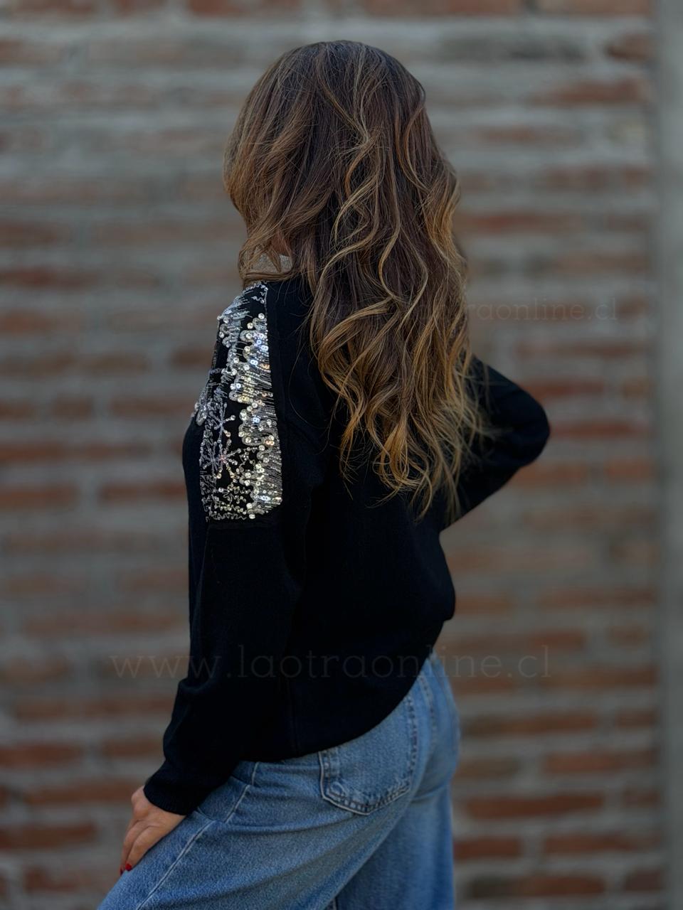 Sweater Mostacillas negro