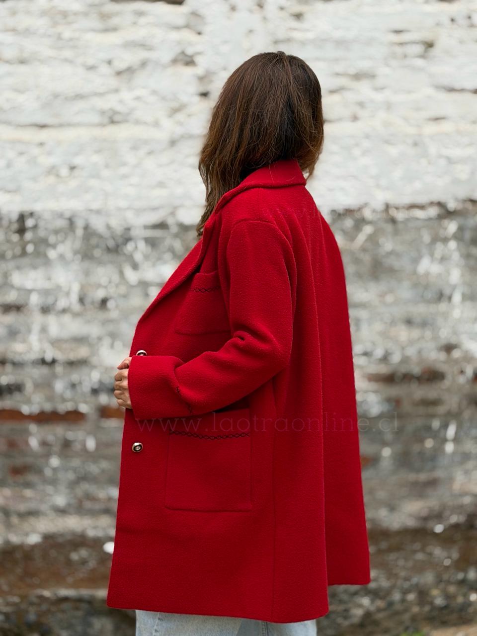 Abrigo Sweet rojo
