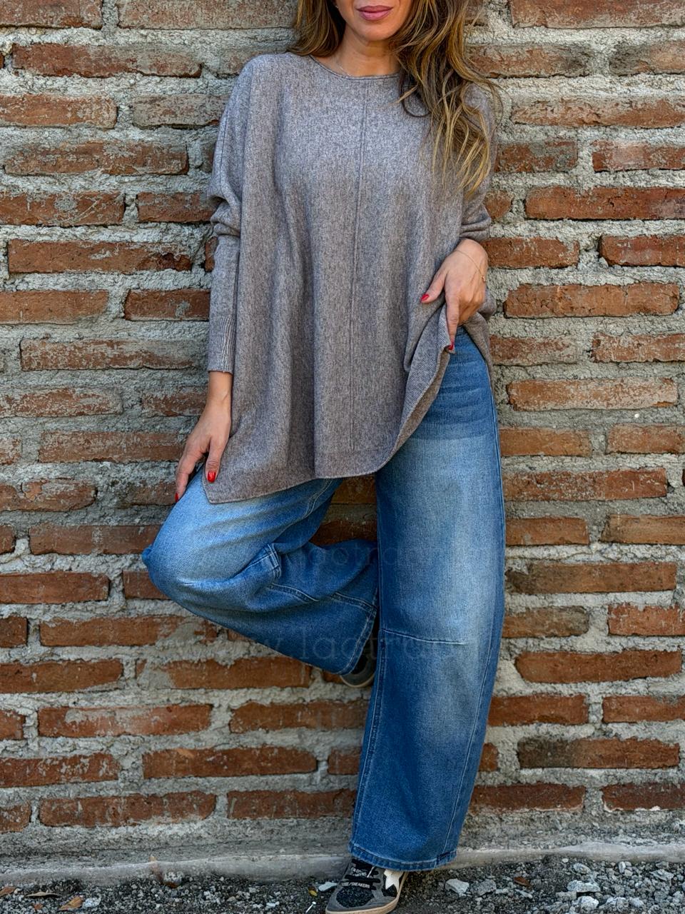 Maxi Oversize gris/taupe