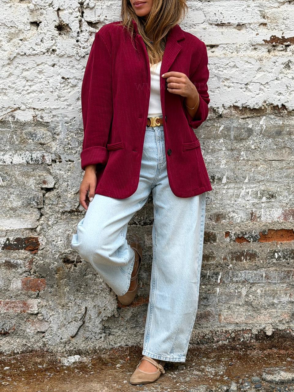 Blazer Cotele cherry