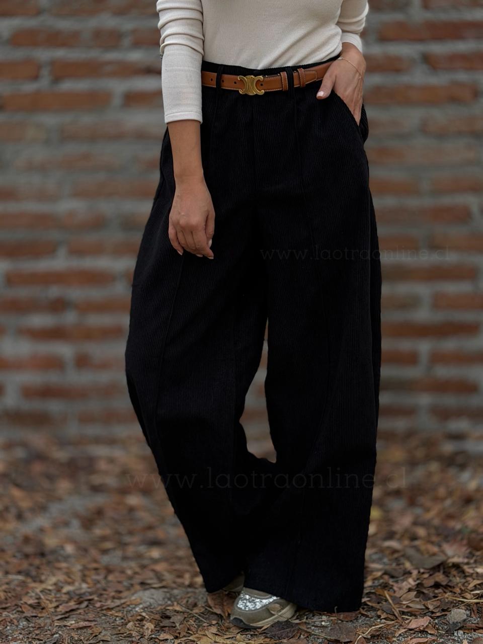 Pantalón Cotele negro