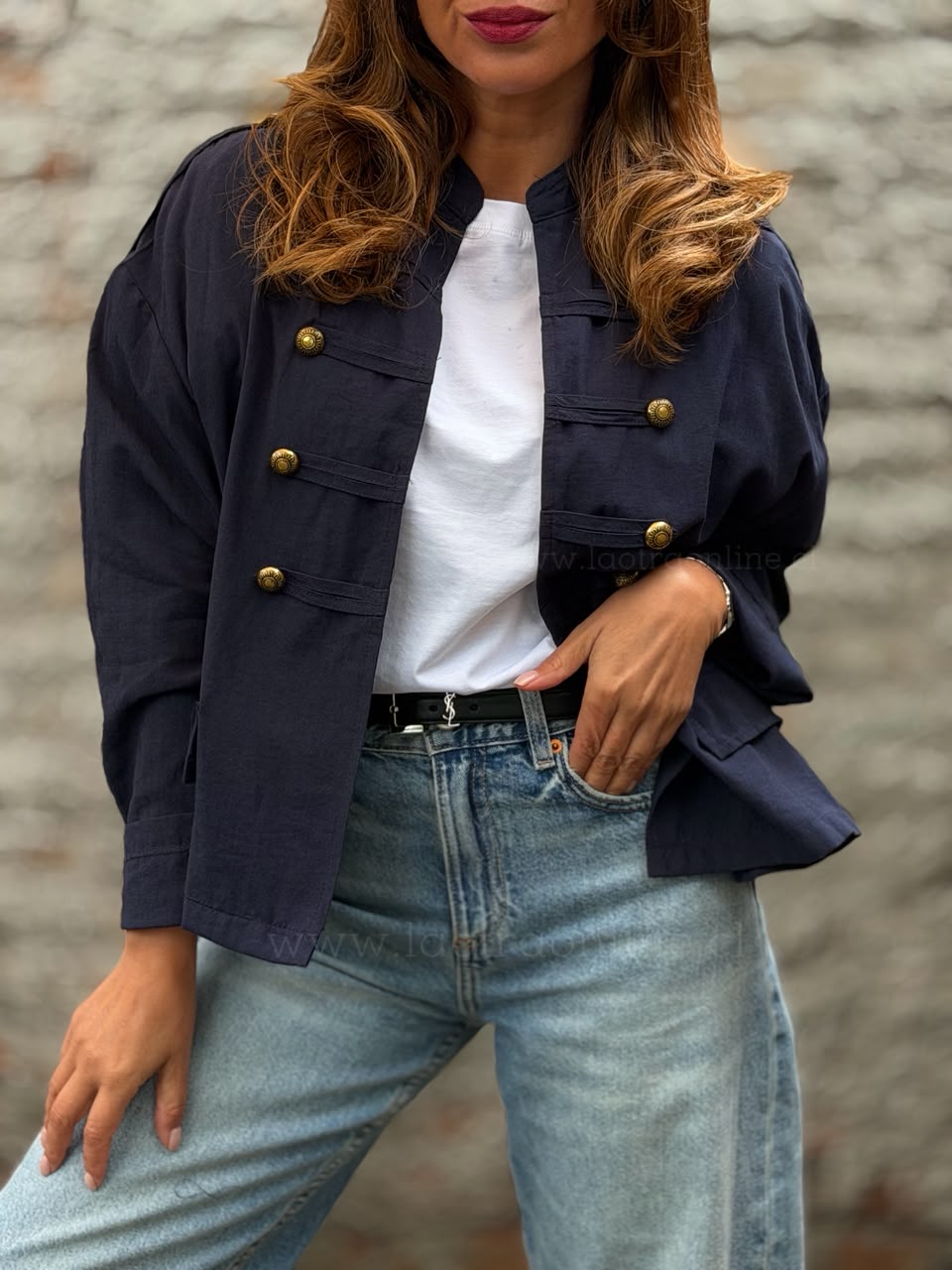 Chaqueta New Napoleon II azul