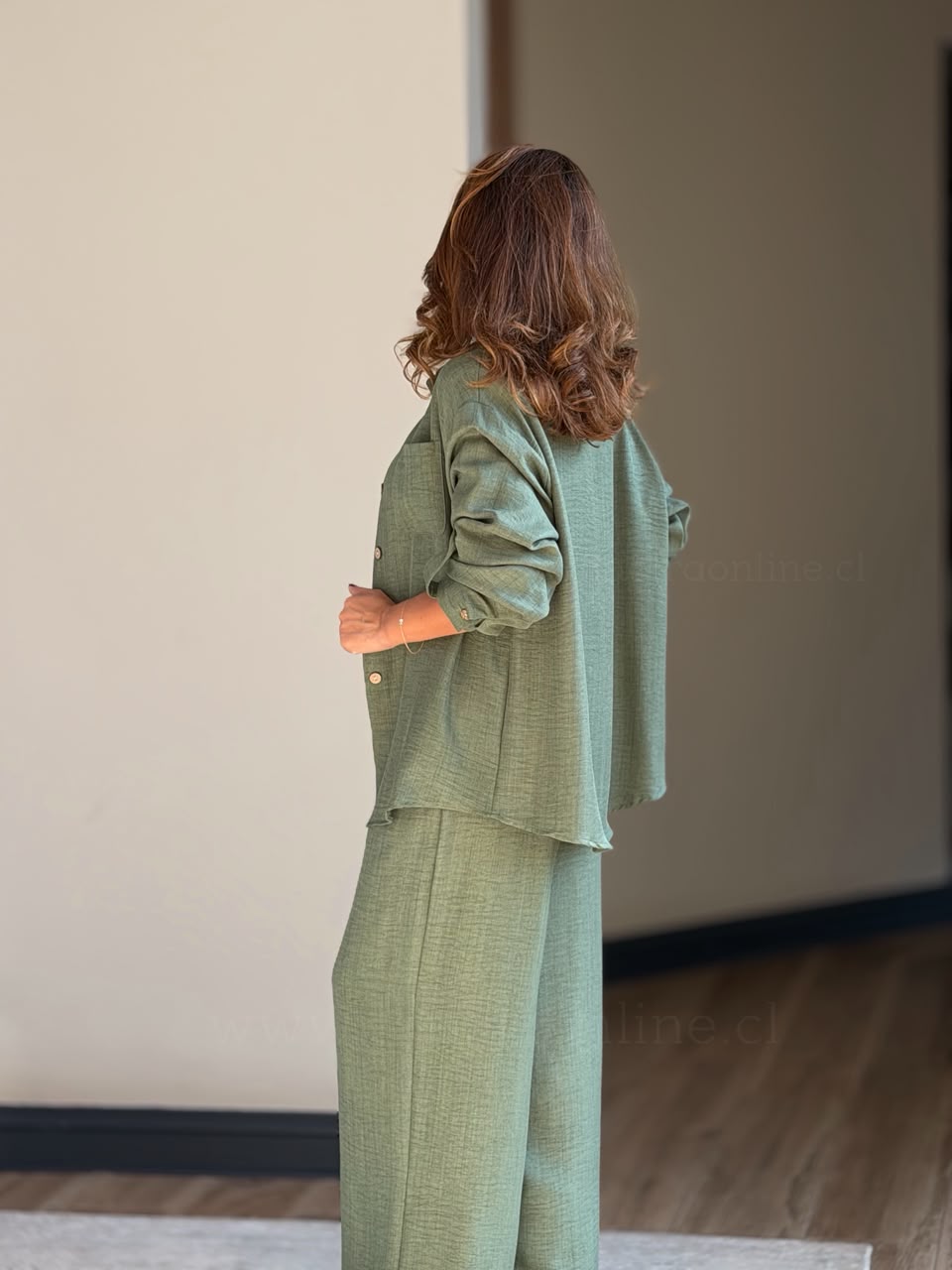 Set Pantalón+Blusa verde