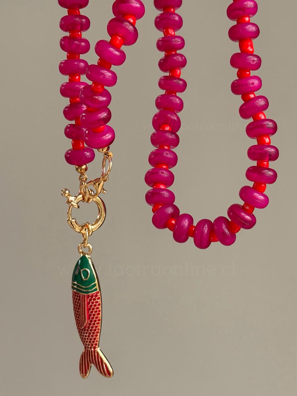 Colgante Aruba fucsia